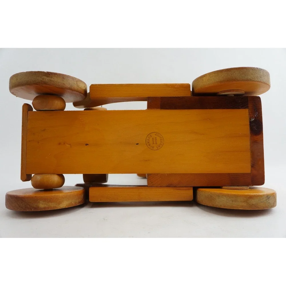 Different‎ Drummer Wooden Toy Car Solon Maine Handmade Pine Vintage Ford Model T